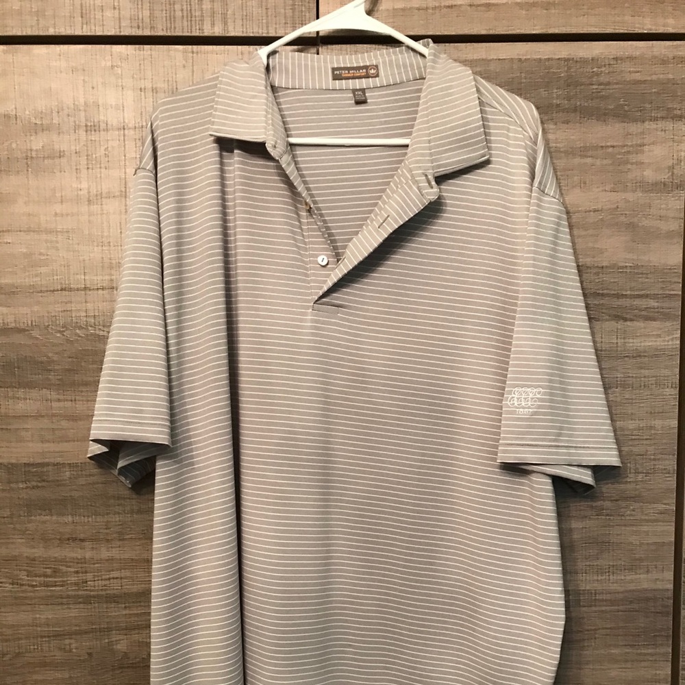 Peter Millar Stripe Performance Jersey Polo